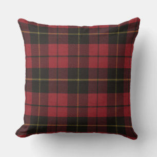Wallace Red Weathered Original Tartan Square Kussen