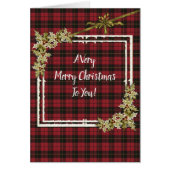 Wallace Red Weathered Tartan Christmas (Voorkant)