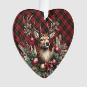 Wallace Rood Verweerd Schotse Tartan Kerstmis Ornament (voorkant)