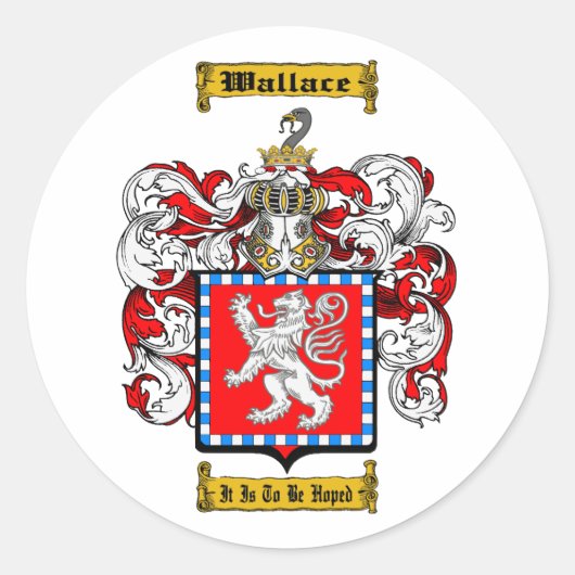 Wallace (Schots) Ronde Sticker (Voorkant)
