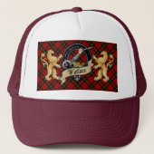 Wallace Scottish Tartan & Badge Trucker Hat Pet (Voorkant)