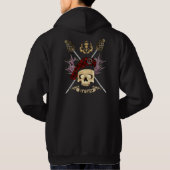 Wallace Skull & Crossed Swords Hoodie (Achterkant)