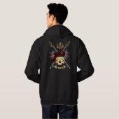 Wallace Skull & Crossed Swords Hoodie (Achterkant volledig)