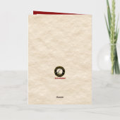 Wallace Stag & Robin Tartan gepersonaliseerd Feestdagen Kaart (Achterkant)