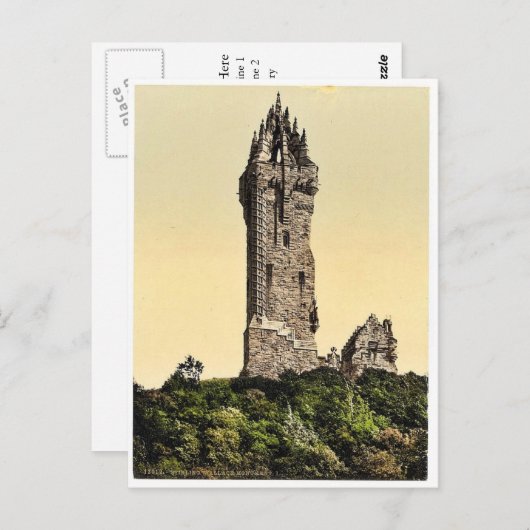 Wallace Statue I, Stirling, Scotland classic Photo Briefkaart (Voorkant / Achterkant)