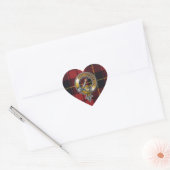 Wallace Tartan & Badge Hart Sticker (Envelop)