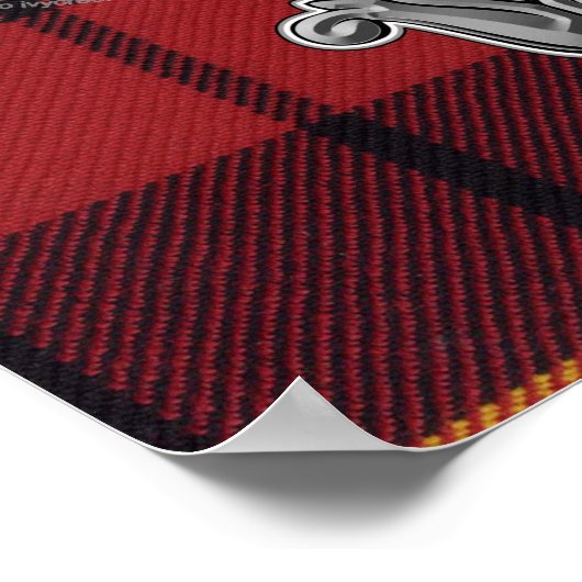 Wallace Tartan & Badge Poster (Hoek)