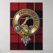 Wallace Tartan & Badge Poster (Voorkant)
