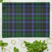 Wallace Tartan Blauw Groen Plaid Theedoek (Gevouwen)