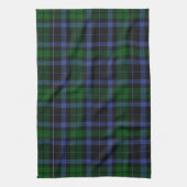 Wallace Tartan Blauw Groen Plaid Theedoek (Verticaal)