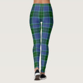Wallace Tartan Blue en Green Leggings (Achterkant)