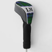 Wallace Tartan Blue & Green Club Driver Hoesje Golfheadcover (Schuin)