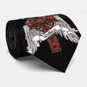 Wallace Tartan Cross Stropdas (Opgerold)