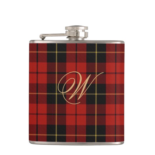 Wallace Tartan Flask Heupfles (Voorkant)