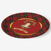 Wallace Tartan gepersonaliseerde kerst Papieren Bordje (Gekanteld)