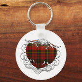 Wallace Tartan Heart Sleutelhanger (Voorkant)