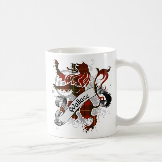 Wallace Tartan Lion Koffiemok (Rechts)