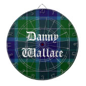 Wallace Tartan Pset Custom Dart Board Dartbord (Voorkant)