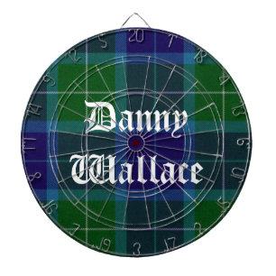 Wallace Tartan Pset Custom Dart Board Dartbord