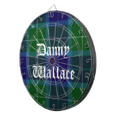 Wallace Tartan Pset Custom Dart Board Dartbord (Voorkant Rechts)