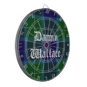 Wallace Tartan Pset Custom Dart Board Dartbord (Voorkant Links)
