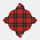 Wallace tartan red black plaid bedankdoosjes (Uitgevouwen)