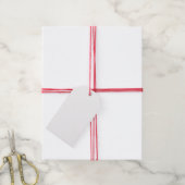 Wallace tartan red black plaid cadeaulabel (Met Touw)