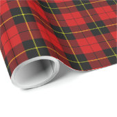 Wallace tartan red black plaid cadeaupapier (Rol Hoek)