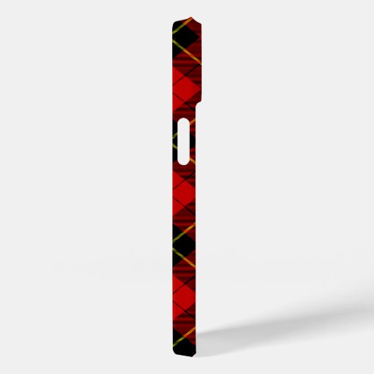 Wallace tartan red black plaid Case-Mate iPhone case (Achterkant / Rechts)