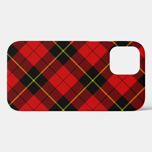 Wallace tartan red black plaid Case-Mate iPhone case (Achterkant (horizontaal))