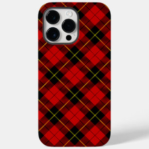 Wallace tartan red black plaid Case-Mate iPhone 14 pro max hoesje