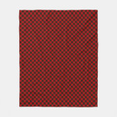 Wallace tartan red black plaid fleece deken (Voorkant)