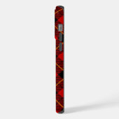 Wallace tartan red black plaid iPhone hoesje (Linkerkant)