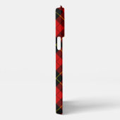 Wallace tartan red black plaid iPhone hoesje (Rechterkant)