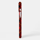 Wallace tartan red black plaid iPhone hoesje (Linkerkant)