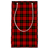 Wallace tartan red black plaid klein cadeauzakje (Voorkant)