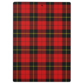 Wallace tartan red black plaid klembord (Achterkant)