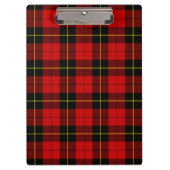 Wallace tartan red black plaid klembord (Voorkant)