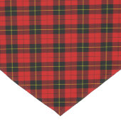 Wallace tartan red black plaid korte tafelloper (Hoek)