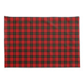 Wallace tartan red black plaid kussensloop (Achterkant-Rechts)