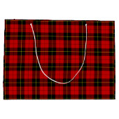 Wallace tartan red black plaid large cadeautasje (Achterkant)