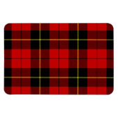 Wallace tartan red black plaid magneet (Horizontaal)