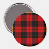 Wallace tartan red black plaid magneet (Voorkant / Achterkant)