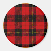 Wallace tartan red black plaid magneet (Voorkant)