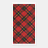 Wallace tartan red black plaid servet (Voorkant)