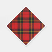 Wallace tartan red black plaid servet (Hoek)