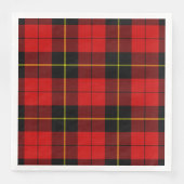 Wallace tartan red black plaid servet (Voorkant)