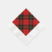 Wallace tartan red black plaid servet (Hoek)