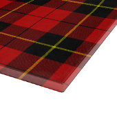 Wallace tartan red black plaid snijplank (Hoek)