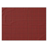 Wallace tartan red black plaid tafelkleed (Voorkant (Horizontaal))